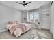 Charming bedroom with built-in shelves and window seat at 359 Castlemaine Ct, Castle Rock, CO 80104