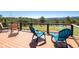 Spacious outdoor deck with seating and scenic views at 21868 Mountsfield Dr, Golden, CO 80401