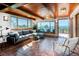 Inviting living room with expansive windows offering abundant natural light and scenic views at 21868 Mountsfield Dr, Golden, CO 80401