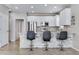 Modern kitchen with white cabinets and granite countertops at 23802 E 2Nd Dr, Aurora, CO 80018