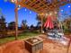 Relaxing patio with fire pit and seating area at 23802 E 2Nd Dr, Aurora, CO 80018