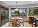 Sunlit breakfast nook featuring a wood table, and large window views at 18 Blue Sage, Littleton, CO 80127