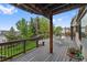 Outdoor deck with ample room for entertaining and relaxing in a private backyard setting at 18 Blue Sage, Littleton, CO 80127