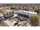 Aerial view of a new construction community with multiple townhomes at 5193 Carr St, Arvada, CO 80002