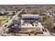 Aerial view of a new townhome development under construction, showing surrounding area at 5193 Carr St, Arvada, CO 80002