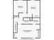 Upstairs floor plan featuring three bedrooms, two bathrooms, closets and stair access at 7355 S Knolls Way, Centennial, CO 80122