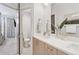 Bright bathroom featuring a single sink vanity at 1836 Grove St # 108, Denver, CO 80204