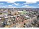 An aerial view of the property that is marked by a red box in its neighborhood and landscape at 1850 S Williams St, Denver, CO 80210