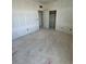 Large bedroom with two closet spaces and rough walls to be finished at 22 Waterford St, Erie, CO 80516
