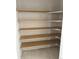 Spacious walk-in closet with shelving provides ample storage space at 22 Waterford St, Erie, CO 80516