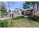 Two-story home with well-kept lawn, modern paint scheme, and mature trees creates a picturesque scene at 7888 S Magnolia Way, Centennial, CO 80112