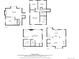 Complete floor plan layout of multiple levels of the home at 7888 S Magnolia Way, Centennial, CO 80112