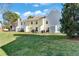 Exterior backyard view of townhouses with a well-maintained lawn at 3295 S Estes St, Lakewood, CO 80227
