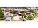 Aerial view showing a commercial area with a Belgian-inspired ales brewery in a modern, walkable community at 6654 Pecos St, Denver, CO 80221