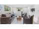 Comfortable living room featuring hardwood floors, large windows, a neutral sofa, and cozy seating at 3190 S Detroit St, Denver, CO 80210