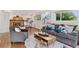 Comfortable living room with hardwood floors, fireplace and modern furniture, perfect for relaxing or entertaining guests at 3190 S Detroit St, Denver, CO 80210