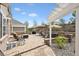 Stone patio provides ample seating and outdoor space for entertaining with beautiful landscape views at 22560 E Rowland Dr, Aurora, CO 80016