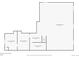 Floorplan showing the layout of the basement, including dimensions for unfinished areas at 15955 W 52Nd Dr, Golden, CO 80403