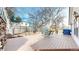 Large backyard deck provides a great space for outdoor gatherings, surrounded by a fenced yard at 7559 Jay Ct, Arvada, CO 80003