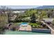 Aerial view of community amenities including pool and tennis court at 2630 Juniper Ave # 37-5, Boulder, CO 80304