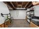 Unfinished basement providing ample storage space and potential for customization, including for bike storage at 3059 N Humboldt St, Denver, CO 80205
