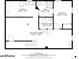 Detailed floor plan showcasing the layout of the basement, including rooms and dimensions at 1325 S Grape St, Denver, CO 80222