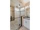 Luxurious bathroom with glass shower and stylish vanity at 9576 E 147Th Pl, Brighton, CO 80602
