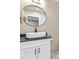 Modern bathroom features a stylish vessel sink and sleek fixtures at 9576 E 147Th Pl, Brighton, CO 80602