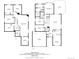 Combined detailed floor plans of both floors, showing room dimensions and overall home layout at 11837 Meadowood Ln, Parker, CO 80138