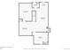 Basement floor plan layout displaying the square footage and room sizes of the home at 170 W Midway Blvd, Broomfield, CO 80020