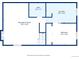 Basement floor plan featuring a recreation room, bath, laundry, and bedroom at 1755 S Yampa Way, Aurora, CO 80017