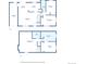 Floor plans showing first floor with garage, kitchen, and basement with recreation room at 1755 S Yampa Way, Aurora, CO 80017