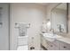 Contemporary bathroom featuring a modern sink, sleek fixtures, and tiled shower at 1201 N Williams St # 4C, Denver, CO 80218