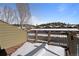 Balcony with snowy views at 34 Highfield Trl # 307, Breckenridge, CO 80424