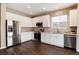 Eat-in kitchen with stainless steel appliances and granite countertops at 3564 S Jebel Cir, Aurora, CO 80013