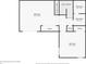 Second floor layout featuring two bedrooms, two bathrooms, closets and stairs down at 1254 S Yosemite Way # 99, Denver, CO 80247