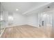 This basement space features laminate floors, and a ballet bar with mirrors for a dance or workout studio at 1041 Riddlewood Rd, Highlands Ranch, CO 80129