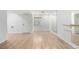 This basement space features laminate floors, and a ballet bar with mirrors for a dance or workout studio at 1041 Riddlewood Rd, Highlands Ranch, CO 80129