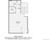 Lower level floor plan showing a bedroom and bathroom at 2616 S Kipling Ct, Lakewood, CO 80227