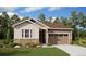 Charming single-story home showcasing stone accents, beige siding, a brown roof, and a two-car garage at 24739 E 39Th Ave, Aurora, CO 80019