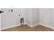Clean laundry room with modern washer and dryer hookups at 14123 Deertrack Ln, Parker, CO 80134
