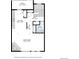 Main floor plan including living room, kitchen, and bathroom at 4134 S Fraser Way # E, Aurora, CO 80014