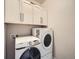 Functional laundry room featuring modern appliances and ample cabinet space for storage solutions at 5535 W 96Th Pl, Westminster, CO 80020