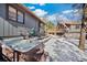 Private hot tub with mountain views and snowy landscape at 12105 Vaseen Ct, Conifer, CO 80433