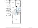 Detailed floor plan of the home's main level showcasing the layout and room dimensions at 20550 E Lake Cir, Centennial, CO 80016