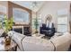 Spacious living room featuring a fireplace and large windows at 2676 S Troy Ct, Aurora, CO 80014