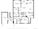 Detailed floor plan showcasing the layout of the home, including room dimensions and relationships at 11932 W Long Cir # 202, Littleton, CO 80127