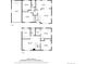 Detailed floor plan showcasing the layout of the home's two floors at 1081 E 119Th Pl, Northglenn, CO 80233