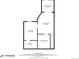 Detailed floor plan showcasing the layout of the home's upper level with a bedroom and screened porch at 163 Ward Ct, Lakewood, CO 80228
