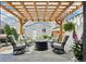 Backyard patio features a pergola, comfortable seating, and a fire pit for outdoor enjoyment at 3207 N Marion St, Denver, CO 80205
